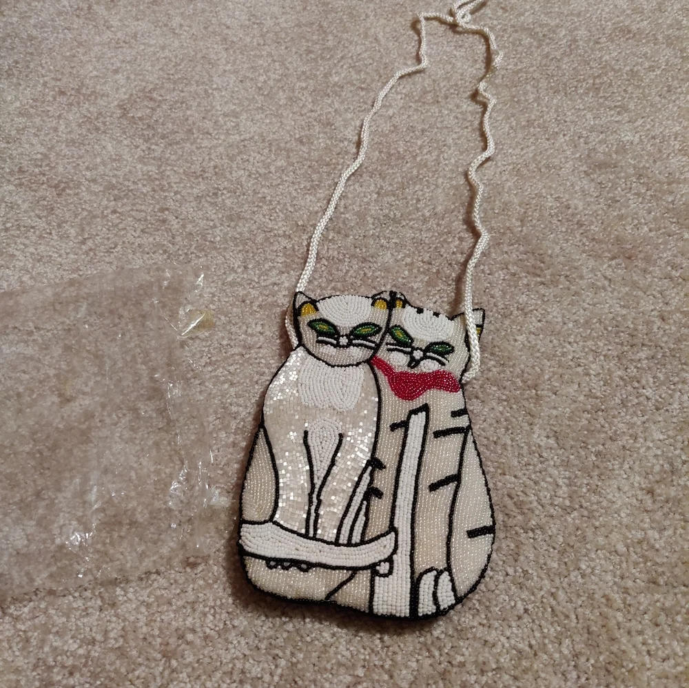 New in bag Lee Sands cat handbag